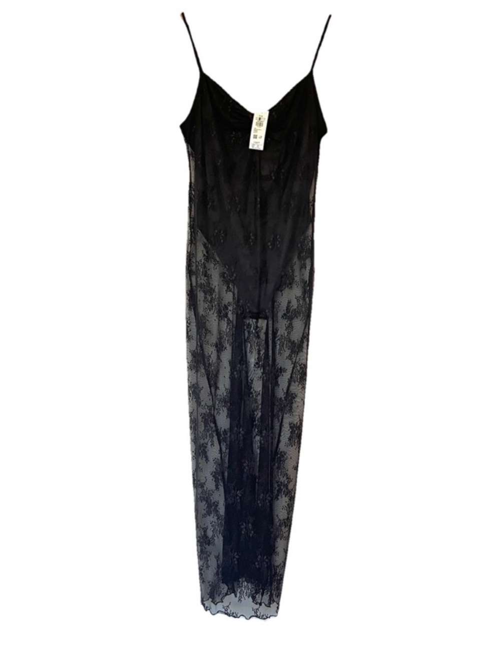 Bodysuit sheer Black Lace Dress